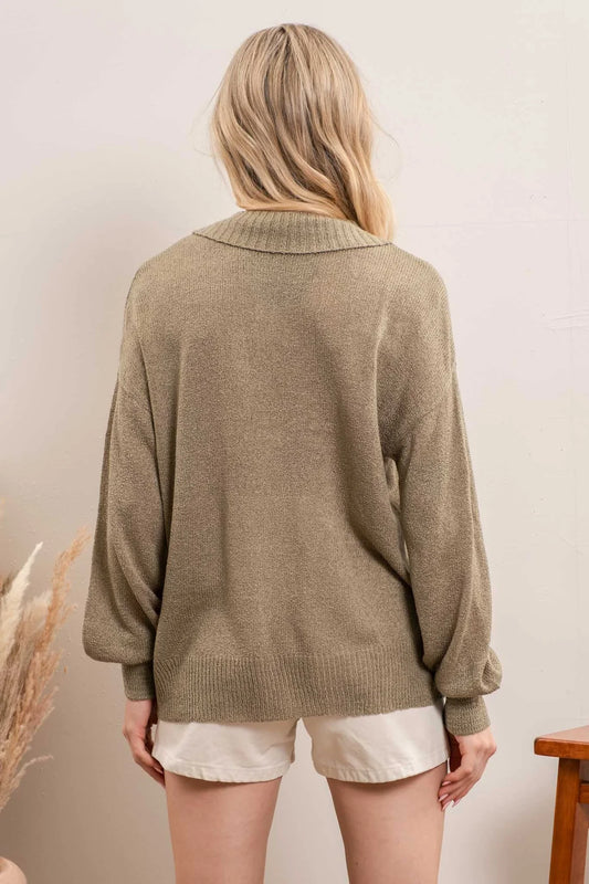 Collard Sweater