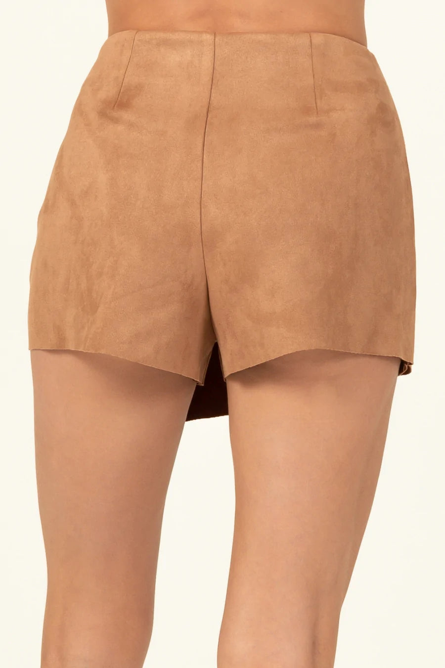 Faux Suede Skort
