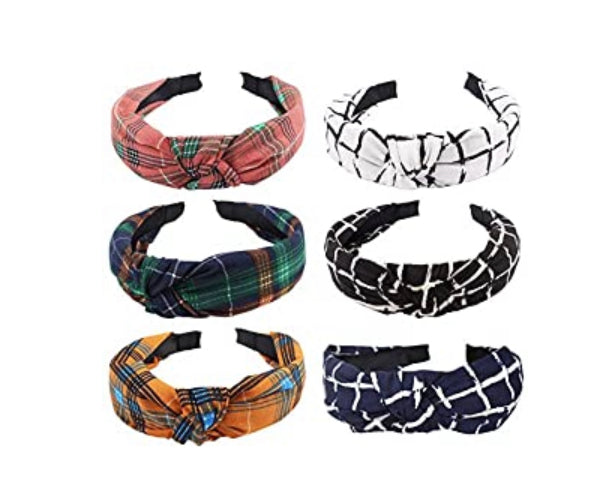 Plaid and Grid Headbands
