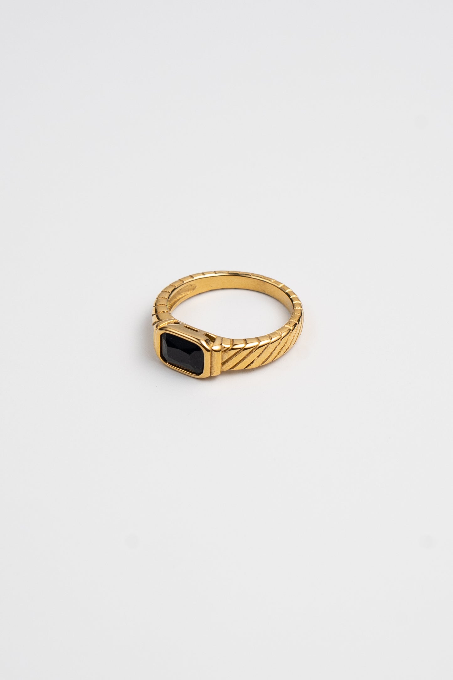 Black Stone Ring