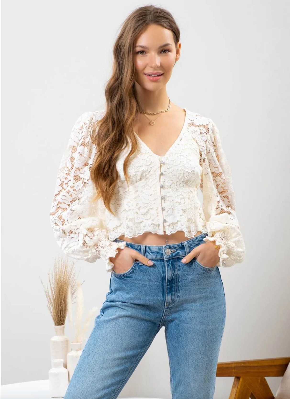 Laced Crop Top