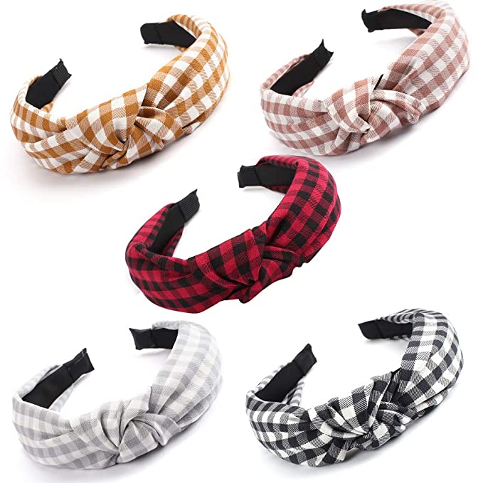 Gingham Headbands