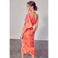Papaya Floral Dress