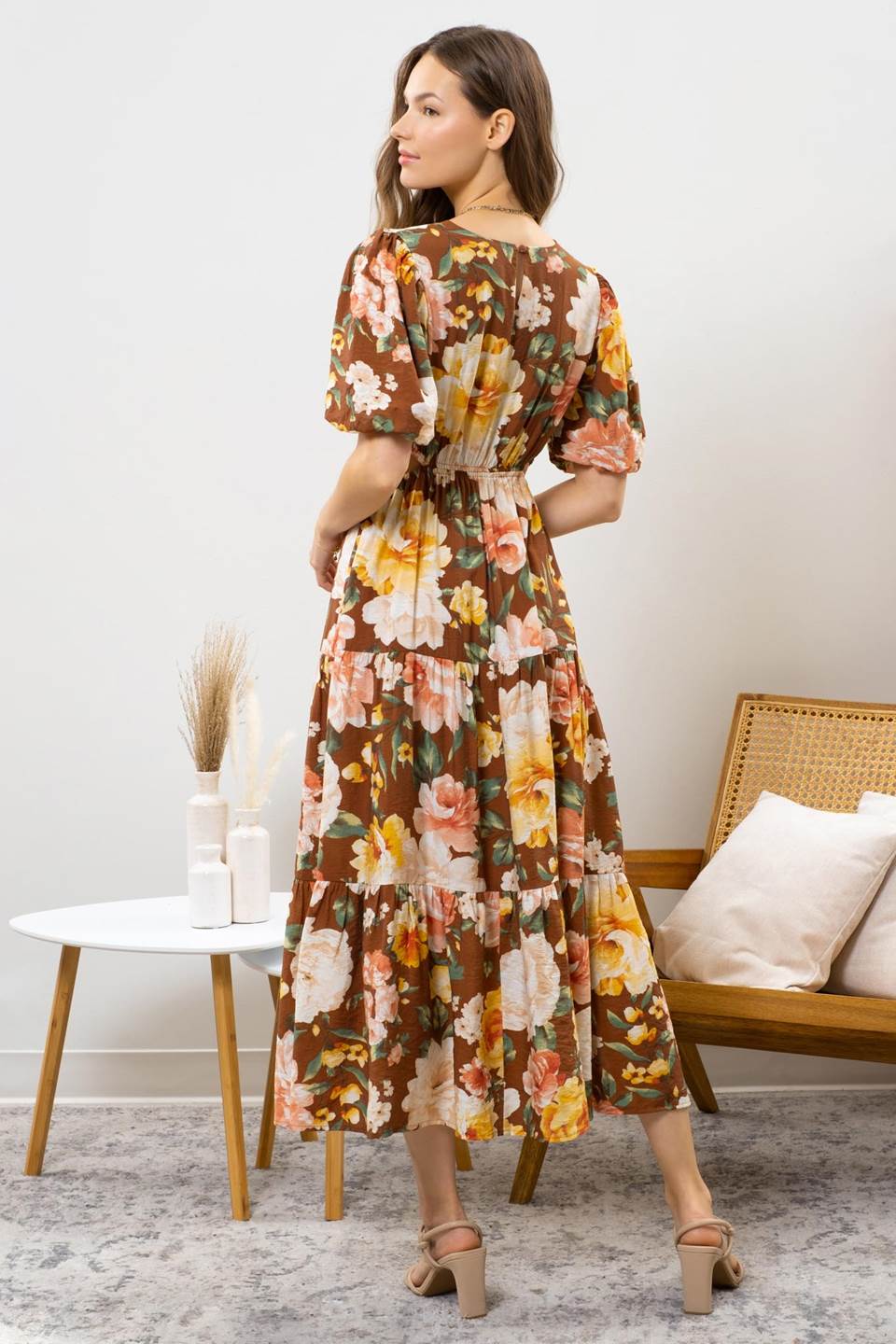 Floral Cutout Dress