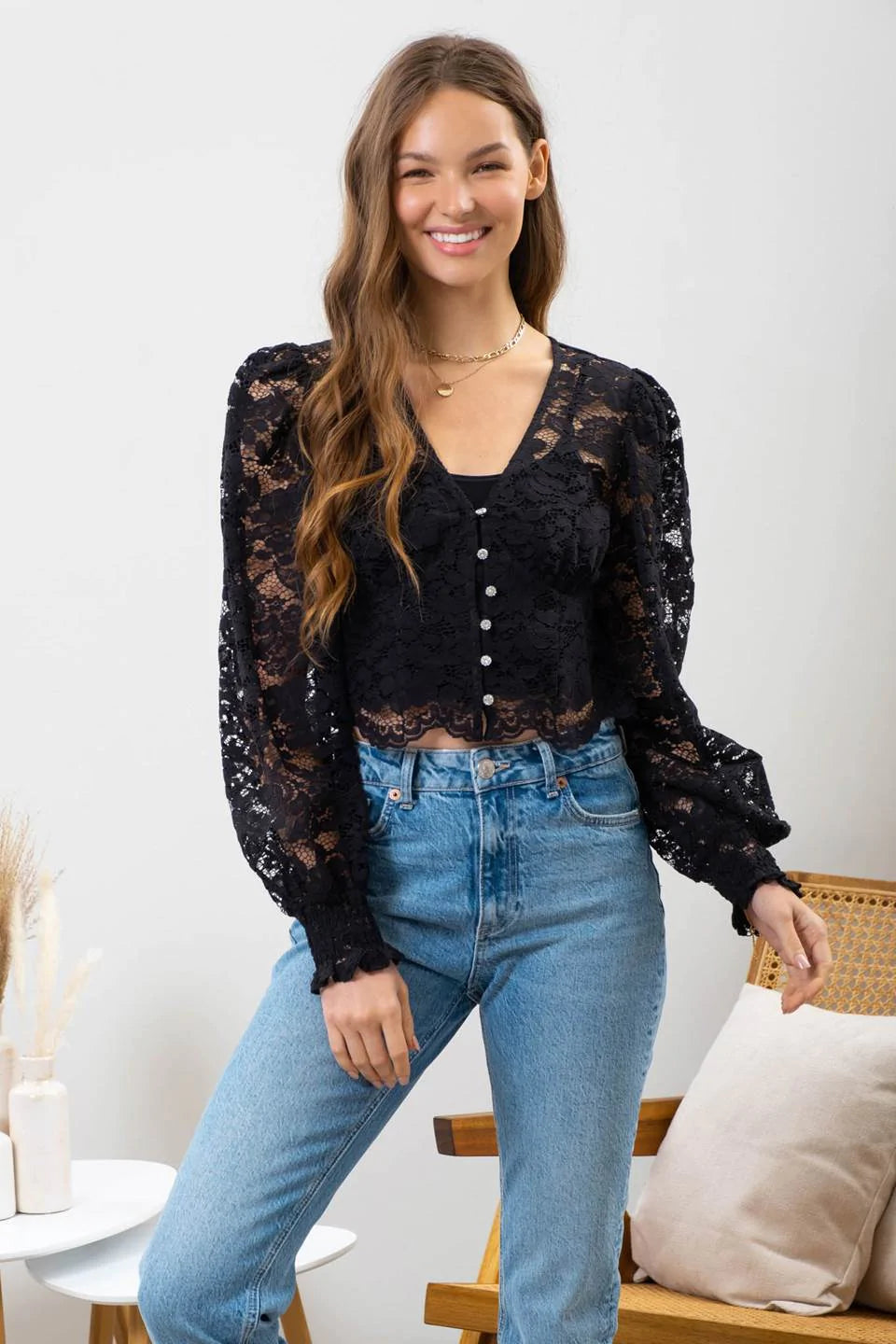 Laced Crop Top