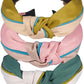 Mixed Greens Satin Headbands