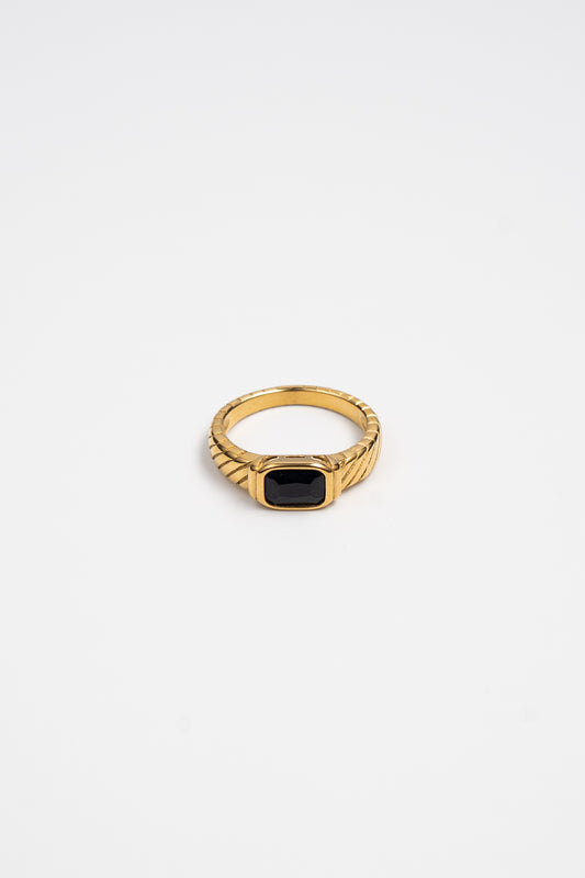 Black Stone Ring