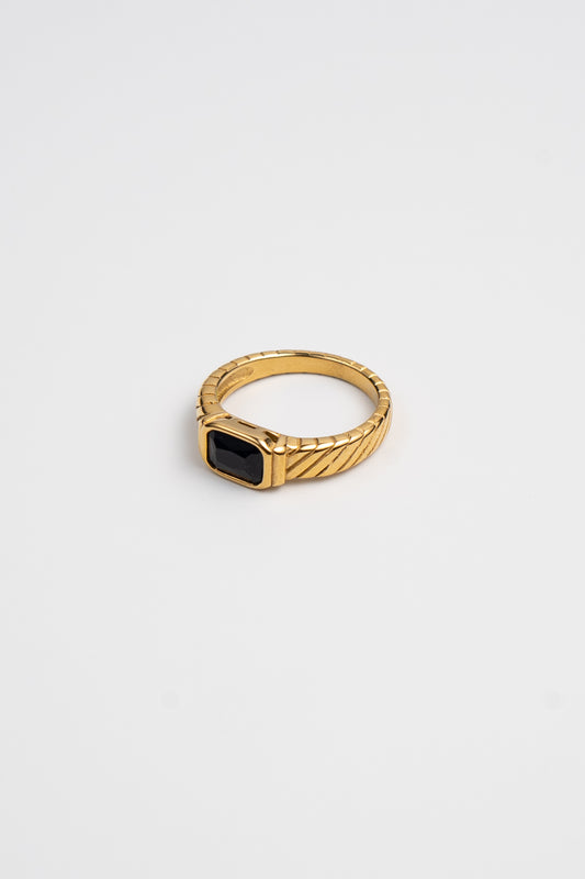 Black Stone Ring