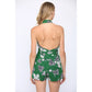 Verde Halter Romper